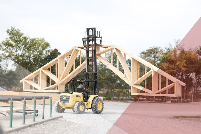 Trusses ready for delivery to the jobsite