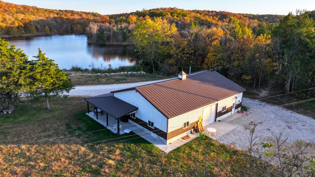 Barn with standing seam roof