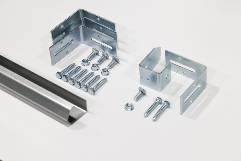 Brackets and screws for CannonBall Door track system